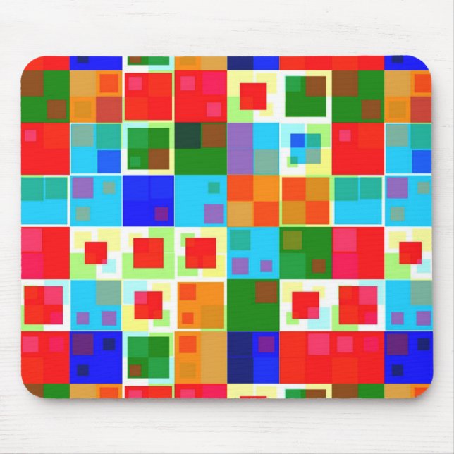 Patchwork Of Colour Mouse Pad (Front)