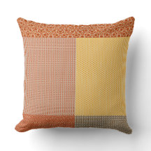 Patchwork Of Patterns 1 Throw Pillow