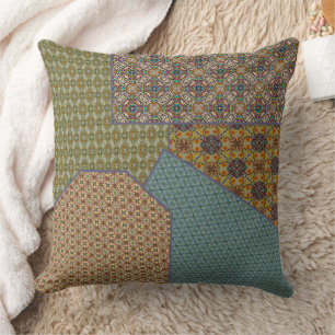 Patchwork of Patterns Cushion