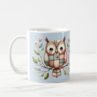 Patchwork Owl in Whimsical Woodland