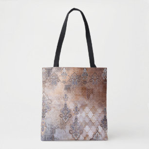 Patchwork Paisley: Classic Vintage Print Tote Bag
