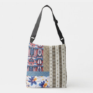 Patchwork pattern Boho style Crossbody Bag