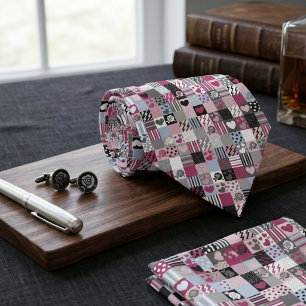 Patchwork Pattern Tie