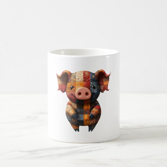 Patchwork Pig Mug (Center)