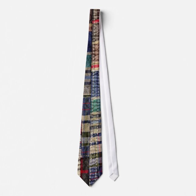 Patchwork Plaid 1 Tie (Front)
