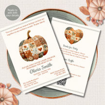 Patchwork Pumpkin Christian All in One Baby Shower