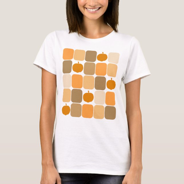 Patchwork Pumpkins T-Shirt (Front)