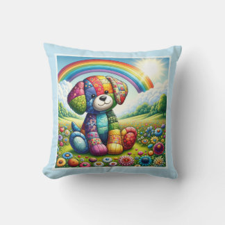 Patchwork Pup Paradise Cushion