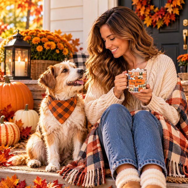 Patchwork Pup Pumpkin Dog Mum Coffee Mug (Creator Uploaded)