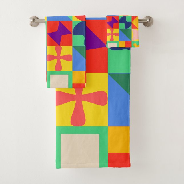 Patchwork Quilt  Bath Towel Set (Insitu)