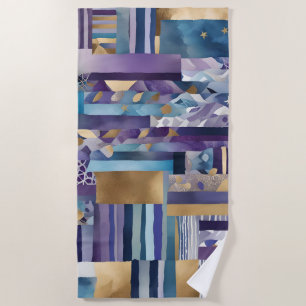 patchwork quilt beach towel