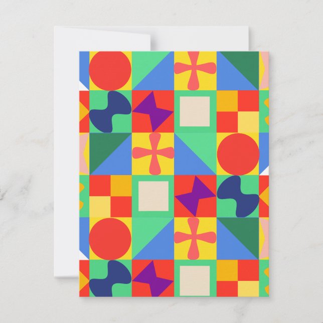 Patchwork Quilt  Card (Front)