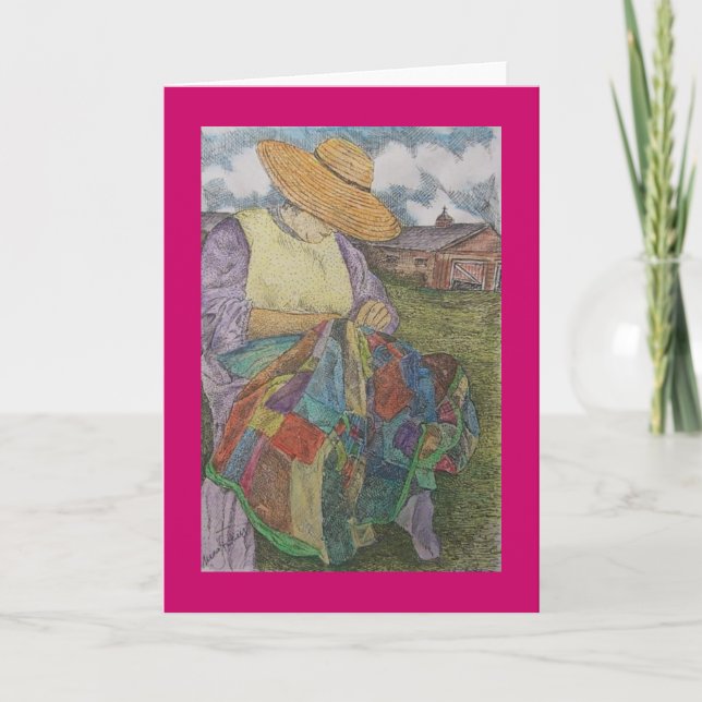 patchwork quilt card (Front)