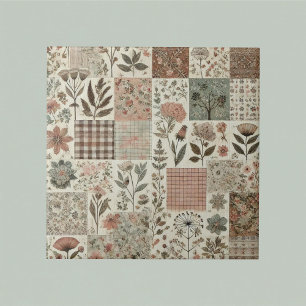 patchwork quilt ceramic tile