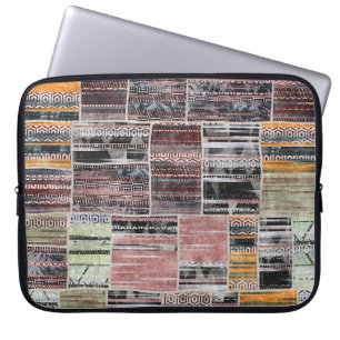 Patchwork Quilt Collage Seamless Print. Laptop Sleeve
