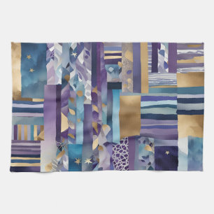 patchwork quilt kitchen towel