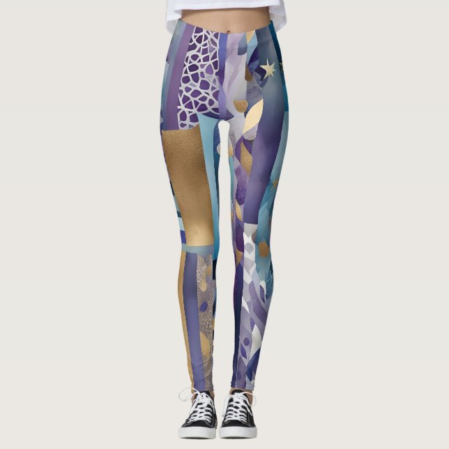 patchwork quilt leggings (Front)