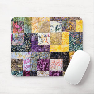 Patchwork Quilt Pattern Mouse Pad
