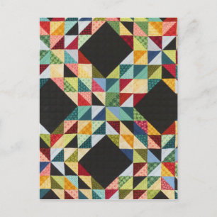 patchwork quilt - WOWCOCO Postcard