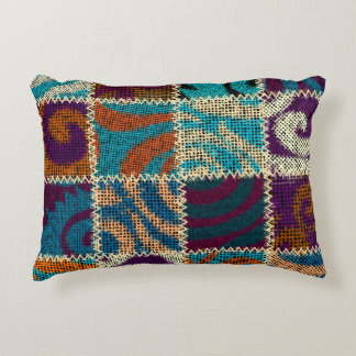Patchwork Rough Canvas Vintage Imitation Decorative Cushion