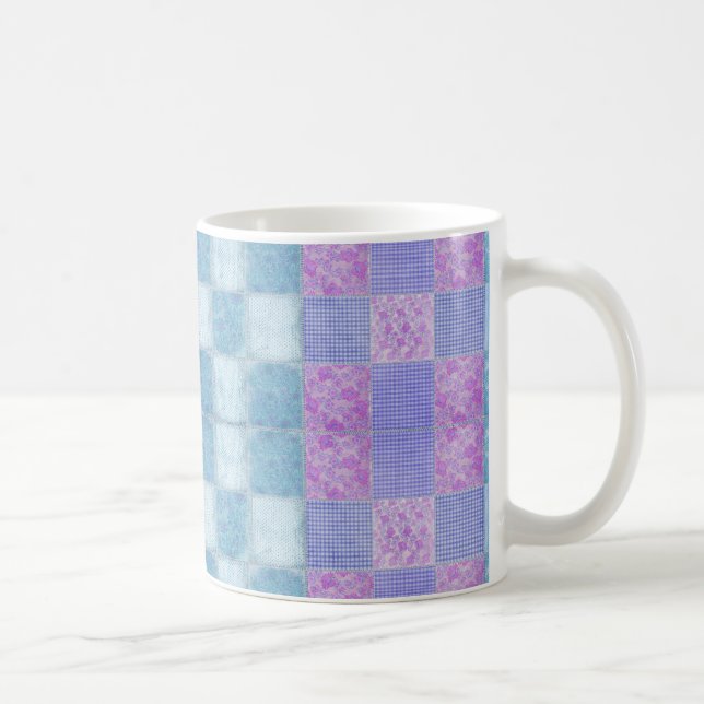 Patchwork Shabby Chic 11 oz Classic White Mug (Right)