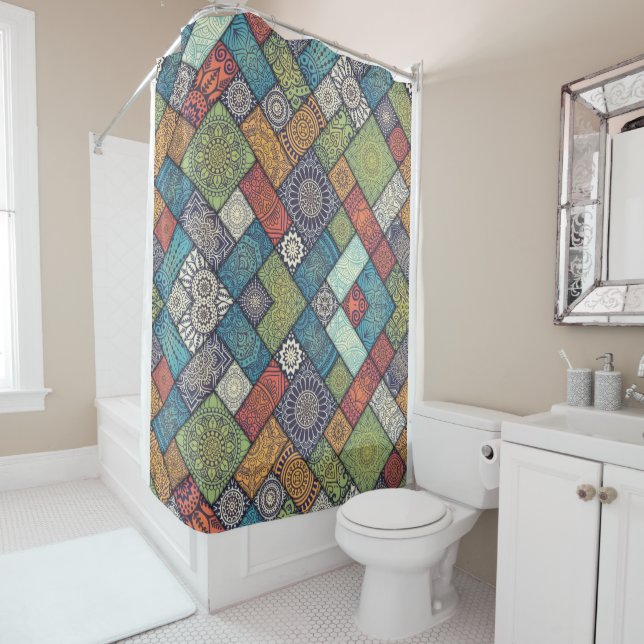 patchwork shower curtain (In Situ)