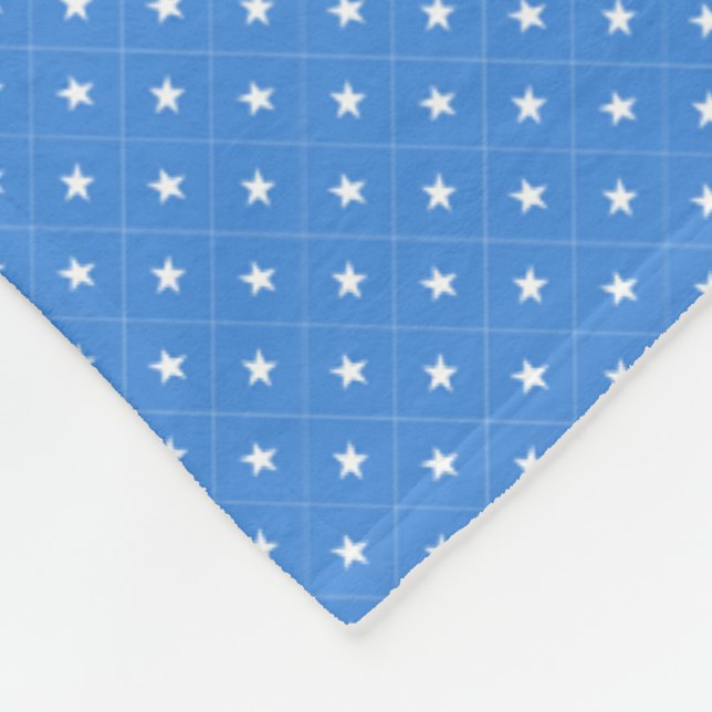Patchwork Somalia Flag Pattern  Fleece Blanket (Corner)