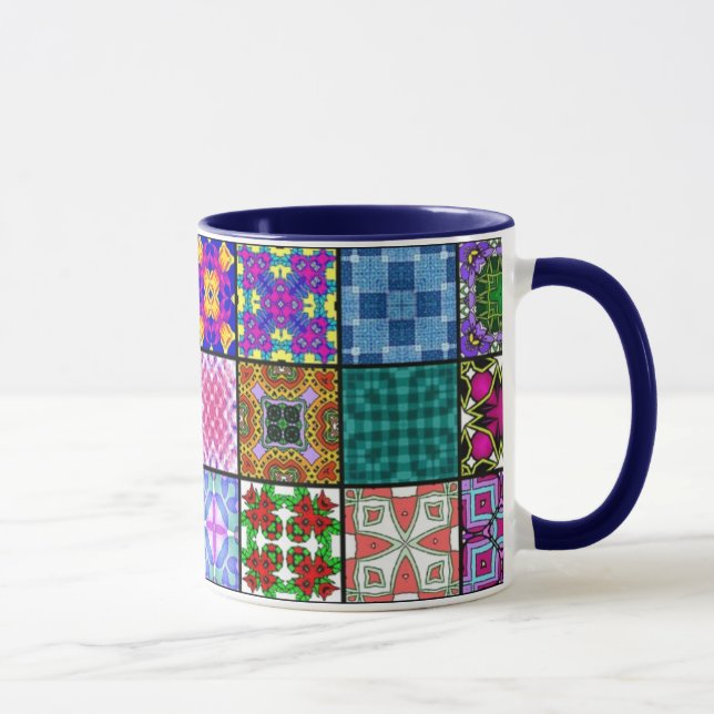 Patchwork Squares Mug (Right)