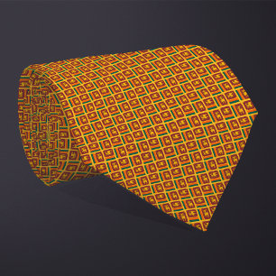 Patchwork Sri Lanka Flag Pattern Tie