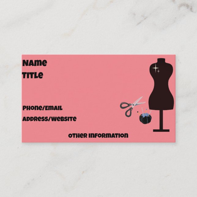 Patchwork Standard, 3.5" x 2.0" Business Card (Front)