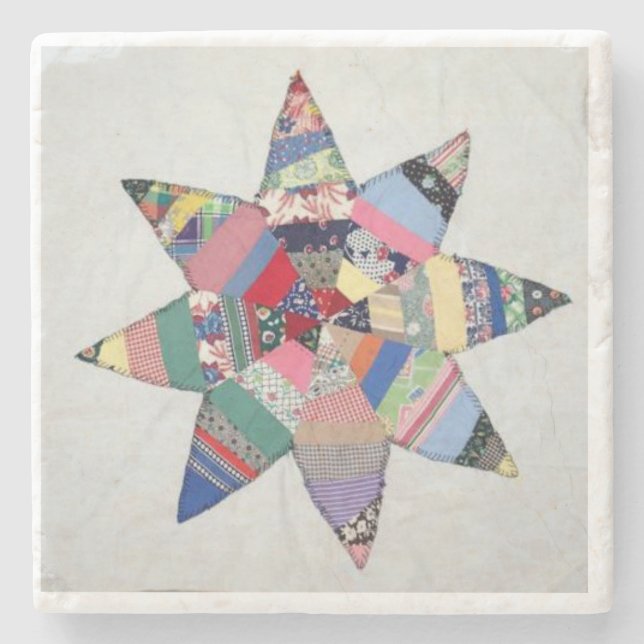 Patchwork star coaster (Front)