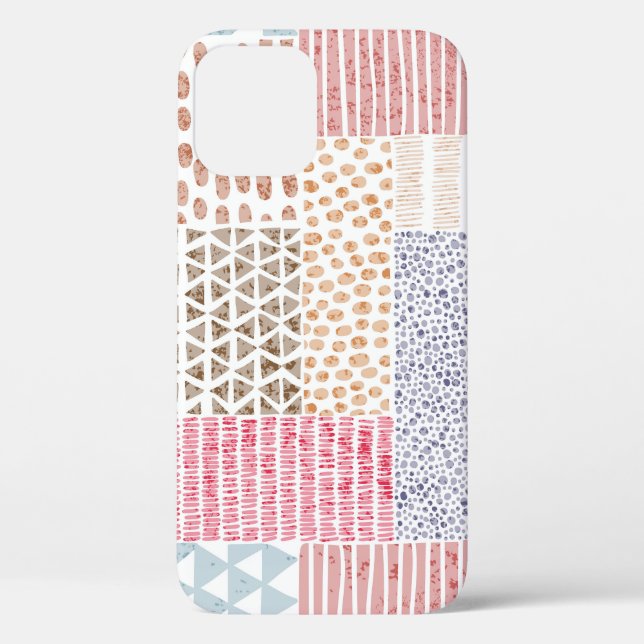 Patchwork Style Cute Doodle Pattern Case-Mate iPhone Case (Back)