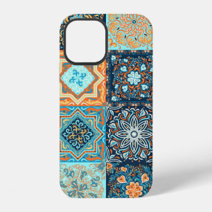 Patchwork Style. Seamless Pattern of 16 decorative iPhone 12 Case