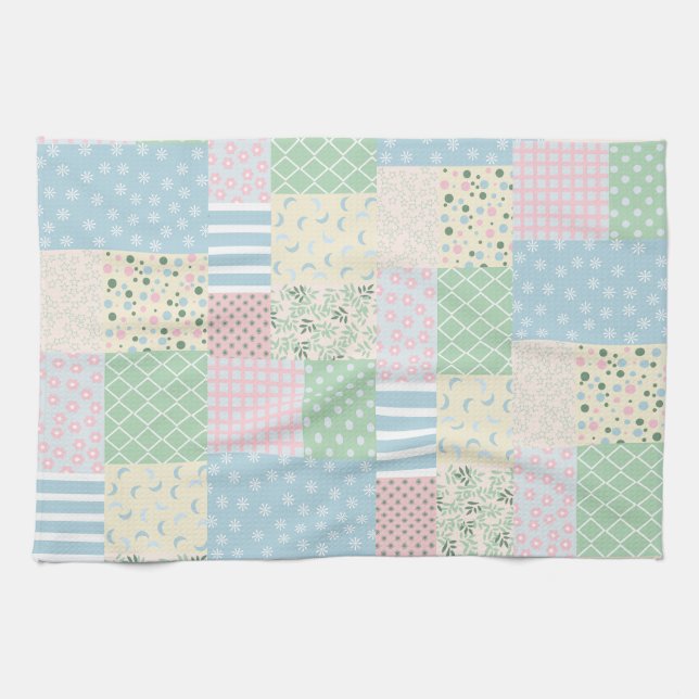 Patchwork  tea towel (Horizontal)
