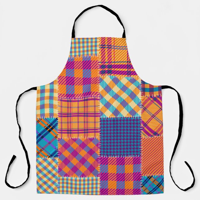 Patchwork textile: seamless vintage pattern. apron (Front)