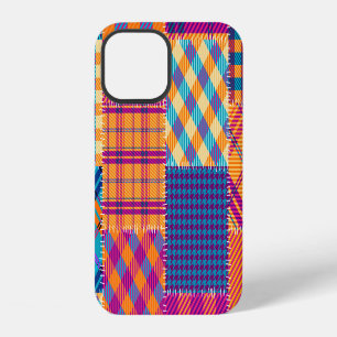 Patchwork textile: seamless vintage pattern. iPhone 12 case