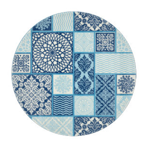 Patchwork tiles, seamless background. cutting board