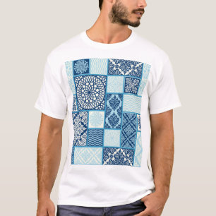 Patchwork tiles, seamless background. T-Shirt