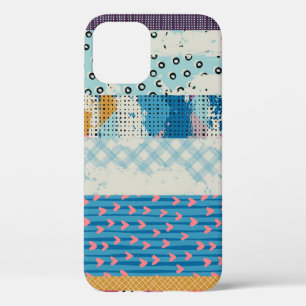 Patchwork Tiles Seamless Pattern Design iPhone 12 Case
