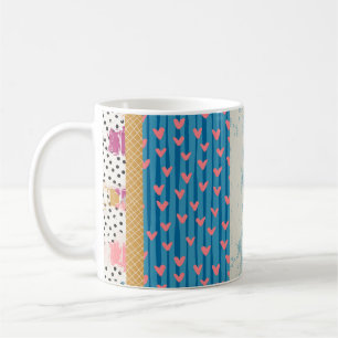 Patchwork Tiles Seamless Pattern Design Coffee Mug