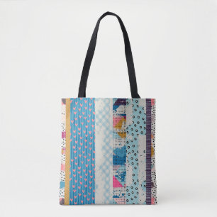 Patchwork Tiles Seamless Pattern Design Tote Bag