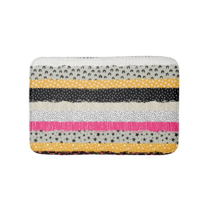 Patchwork Tiles: Versatile Seamless Design. Bath Mat
