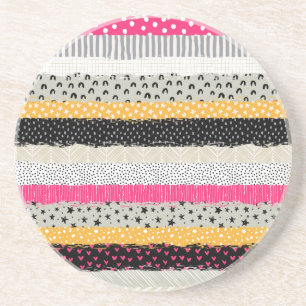 Patchwork Tiles: Versatile Seamless Design. Coaster