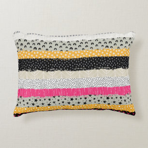 Patchwork Tiles: Versatile Seamless Design. Decorative Cushion