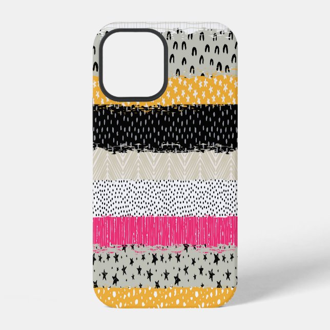 Patchwork Tiles: Versatile Seamless Design. iPhone Case (Back)