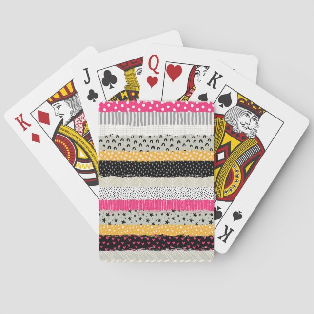 Patchwork Tiles: Versatile Seamless Design. Playing Cards (Back)