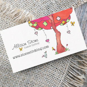 Patchwork Tree Professional Quilting  Business Card