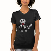 PATCHY CHAINSAW HALLOWEEN SKELETON