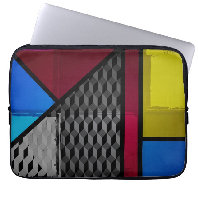 Patchy Colours Laptop Sleeve (Front)