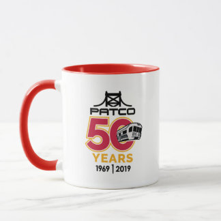 PATCO 50th Anniversary Logo Mug